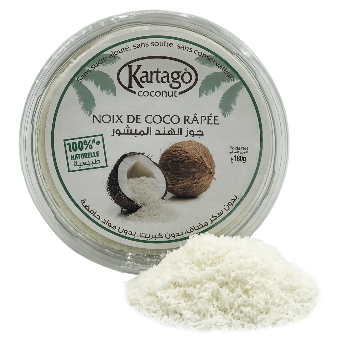 Noix de coco râpée & caramélisée origine du Togo - Nsanda